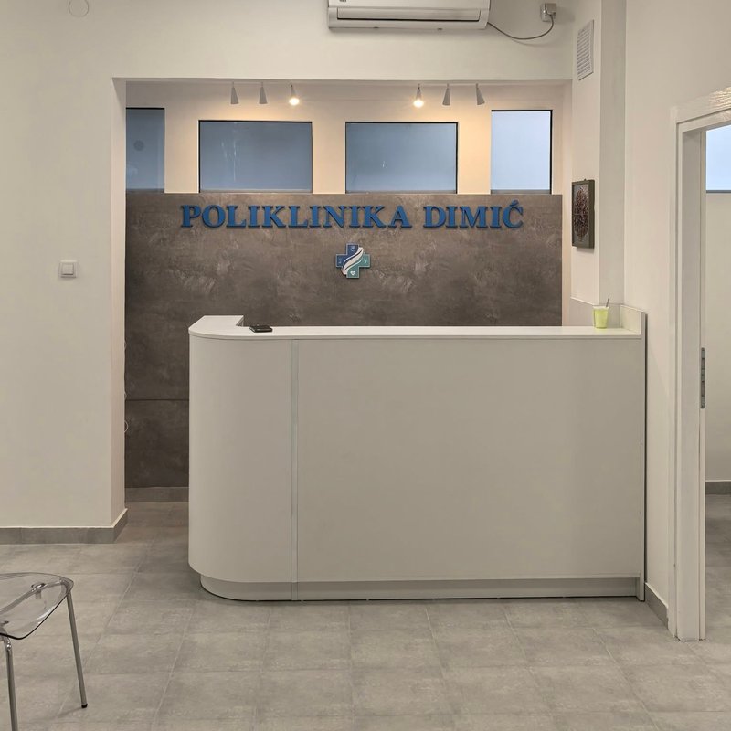 Recepcija Poliklinike Dimić u Nišu